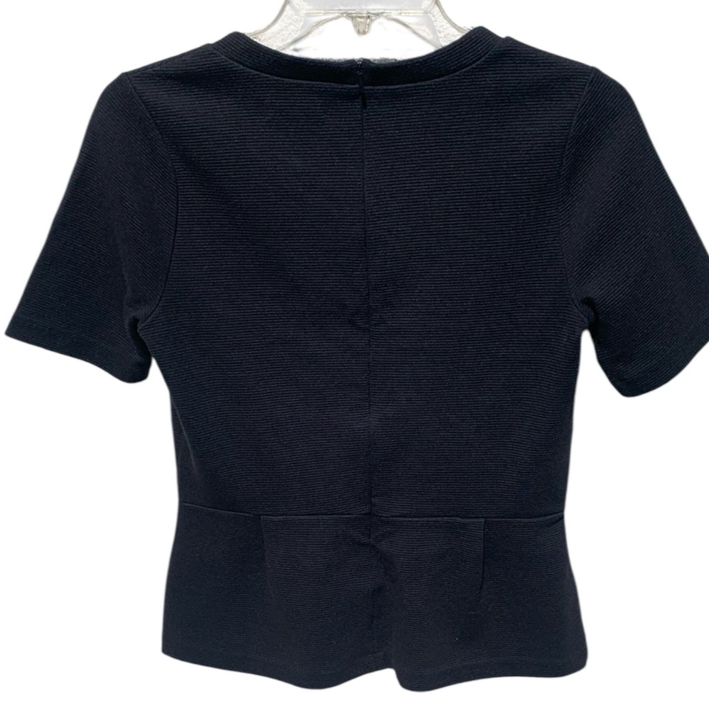 Madewell Textured Charcoal Top Size M Excellent Condition